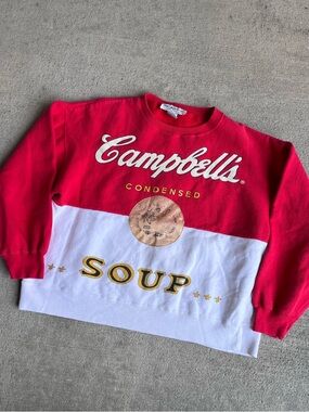 Vintage 90s the eagle eye campbell’s condensed soup crewneck sweatshirt fleece